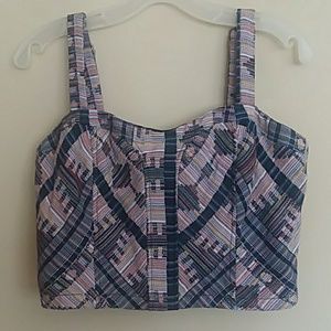Greylin Woven Crop Top
